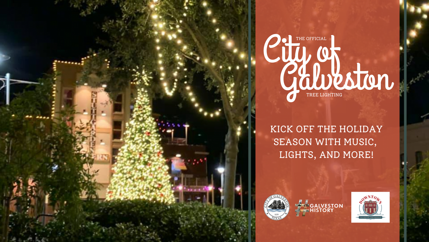 The Official City of Galveston Tree Lighting Galveston Historical